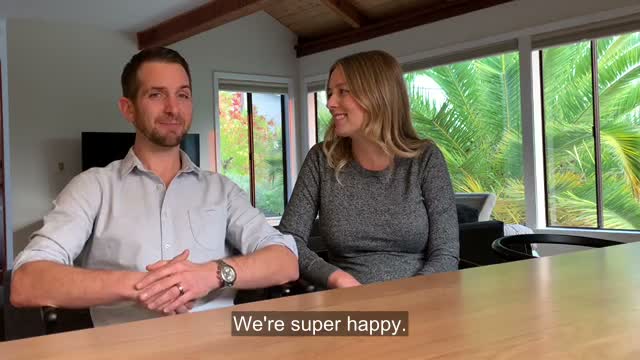 A happy moment shared by Sarah’s clients